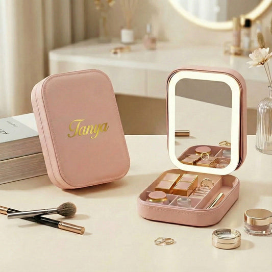 Jewellery & Makeup Organizer with LED Mirror - 'Luxury On A Budget' πͺππ