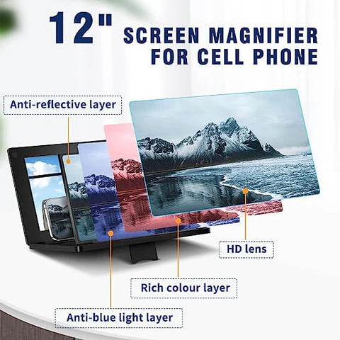 Portable 3D Mobile Screen Expander & Magnifier 📱