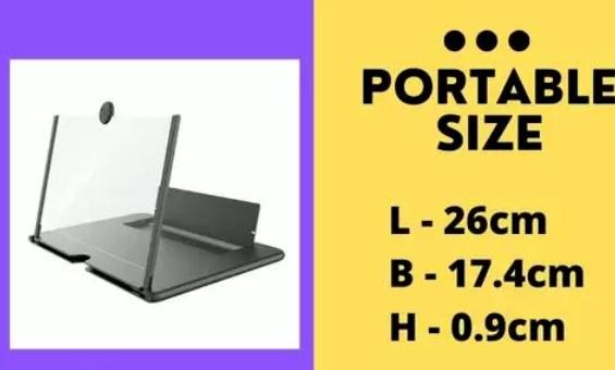 Portable 3D Mobile Screen Expander & Magnifier 📱