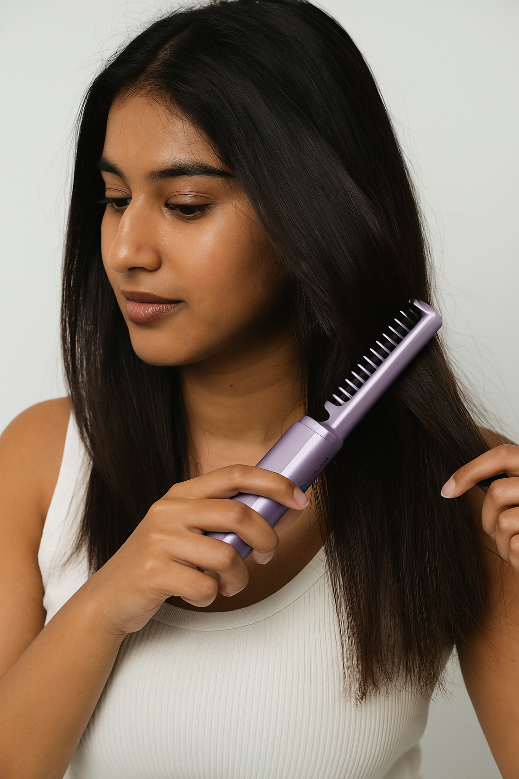 Portable Mini Hair Straightener Comb